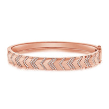 Load image into Gallery viewer, Bangle Bracelet with Geometric Design