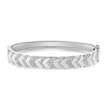 Load image into Gallery viewer, Bangle Bracelet with Geometric Design