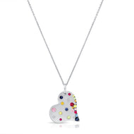 Hearts and Love Pendant Necklace .80ct