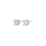 Round Shape Diamond Earrings