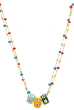 Load image into Gallery viewer, Enamel Beaded Necklace