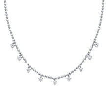 Load image into Gallery viewer, Diamond Station Necklace .99ct