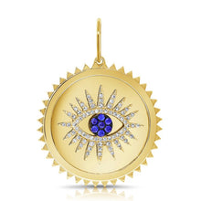 Load image into Gallery viewer, Evil Eye and Hamsa Pendant