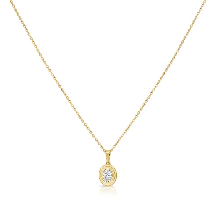 Solitaire Pendant Necklace .20ct