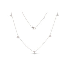 Load image into Gallery viewer, Hearts &amp; Love Station Necklace .21ct