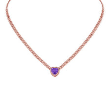 Load image into Gallery viewer, Hearts &amp; Love Amethyst Necklace