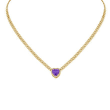 Load image into Gallery viewer, Hearts &amp; Love Amethyst Necklace