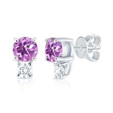 Load image into Gallery viewer, Amethyst Classic Stud