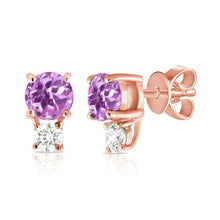 Load image into Gallery viewer, Amethyst Classic Stud