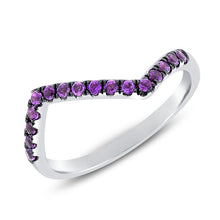 Load image into Gallery viewer, Color and Rainbow Amethyst Ring