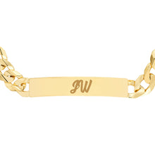 Load image into Gallery viewer, Men&#39;s Engravable Initial ID Bracelet