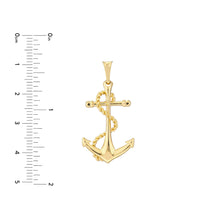 Load image into Gallery viewer, Men&#39;s Anchor Pendant with Rope Design