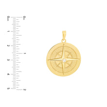 Load image into Gallery viewer, Diamond Compass Pendant
