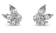 LG Marquise & Round Diamond Earrings