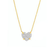 Diamond Pave Heart Necklace