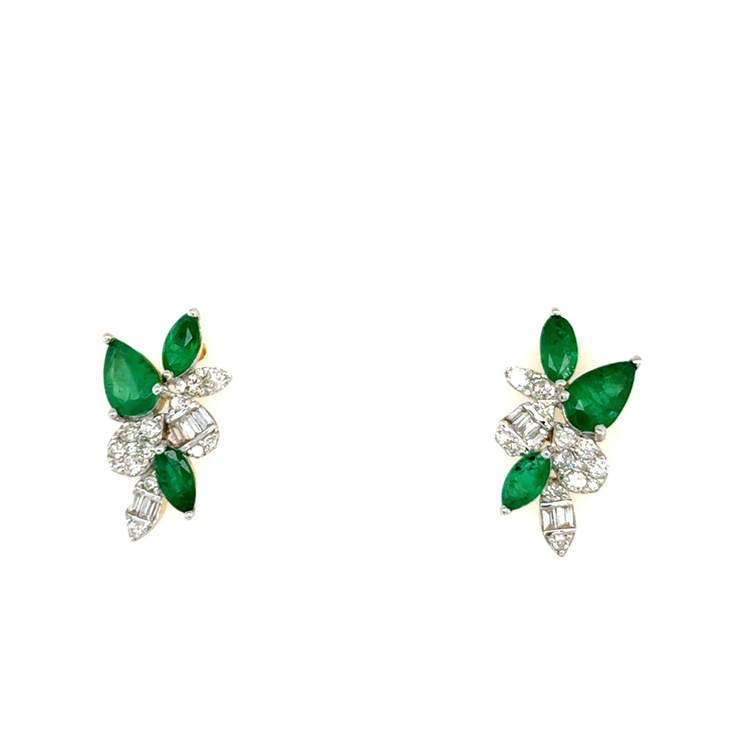 Fancy Pear Emerald Clusters