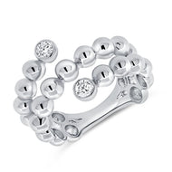 Diamond Wrap Ball Ring