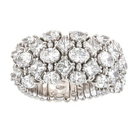 Ring with Round and Fancy Cut Diamonds