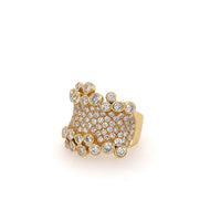 Bubbly Diamond Gold Ring