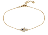 Hamsa Diamond Bracelet