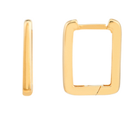 Square Frame Paperclip Earrings