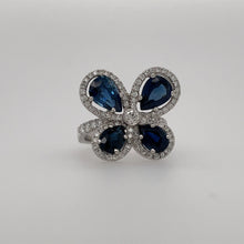 Load image into Gallery viewer, Butterfly Sapphire Ring