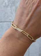 Textured Paperclip Bracelet